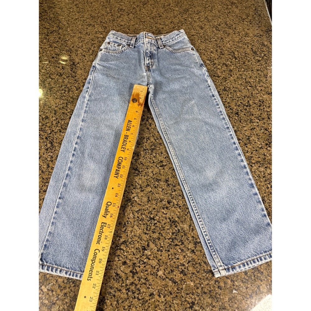 Levis 550 Relaxed Fit Regular Jeans Boys Size 8 Light Wash Denim Vintage 01529-7